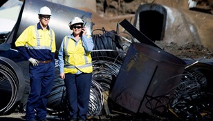 Steel recycling material